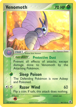 Pokemon FireRed & LeafGreen Venomoth - 49