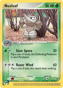Pokemon Sandstorm Nuzleaf - 49