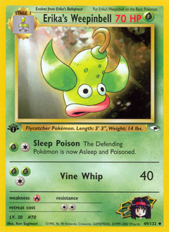 Pokemon Gym Heroes Erika's Weepinbell - 49