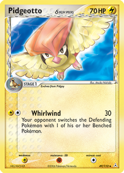 Pokemon Holon Phantoms Pidgeotto δ - 49
