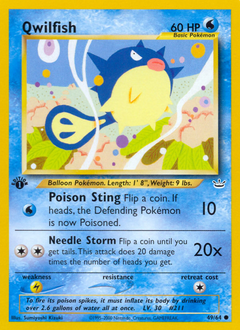 Pokemon Neo Revelation Qwilfish - 49