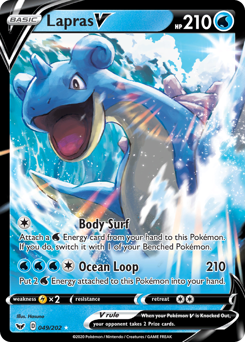 Pokemon Sword & Shield Lapras V - 49