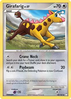Pokemon Mysterious Treasures Girafarig - 49