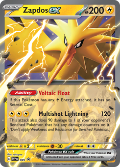 Pokemon Scarlet & Violet Black Star Promos Zapdos ex - 49