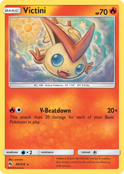 Pokemon Lost Thunder Victini - 49