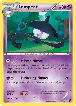 Pokemon Steam Siege Lampent - 49