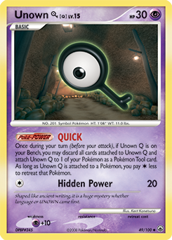 Pokemon Majestic Dawn Unown [Q] - 49