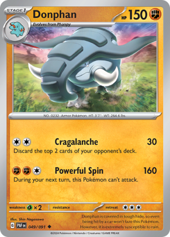 Pokemon Paldean Fates Donphan - 49