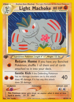 Pokemon Neo Destiny Light Machoke - 49