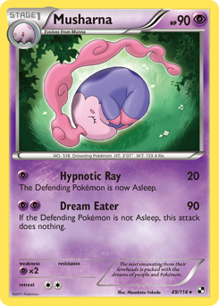 Pokemon Black & White Musharna - 49