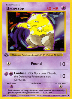 Pokemon Base Drowzee - 49