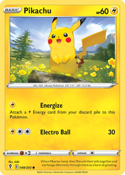 Pokemon Evolving Skies Pikachu - 49