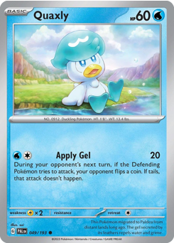 Pokemon Paldea Evolved Quaxly - 49
