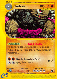 Pokemon Expedition Base Set Golem - 49