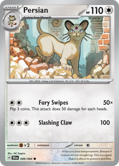 Pokemon Shrouded Fable Persian - 49