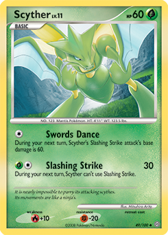 Pokemon Stormfront Scyther - 49