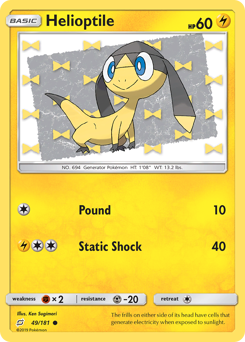 Pokemon Team Up Helioptile - 49