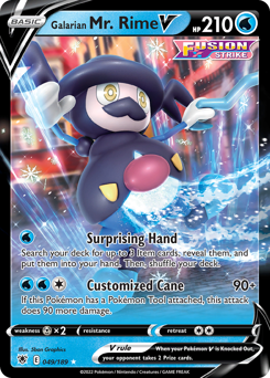 Pokemon Astral Radiance Galarian Mr. Rime V - 49