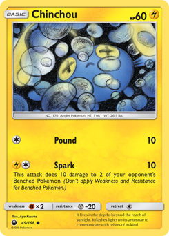 Pokemon Celestial Storm Chinchou - 49