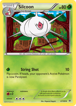 Pokemon Roaring Skies Silcoon - 4
