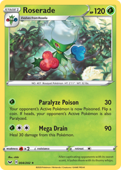 Pokemon Sword & Shield Roserade - 4