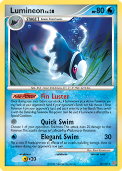 Pokemon Stormfront Lumineon - 4