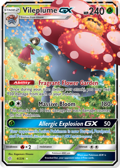 Pokemon Cosmic Eclipse Vileplume-GX - 4