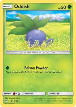 Pokemon Burning Shadows Oddish - 4