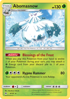 Pokemon Forbidden Light Abomasnow - 4