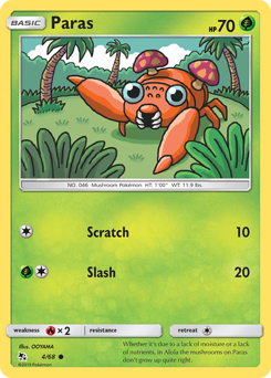 Pokemon Hidden Fates Paras - 4