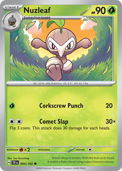 Pokemon Temporal Forces Nuzleaf - 4