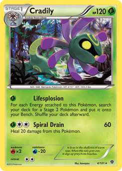 Pokemon Plasma Blast Cradily - 4