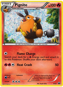 Pokemon McDonald's Collection 2012 Pignite - 4