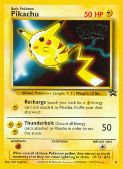 Pokemon Wizards Black Star Promos Pikachu - 4