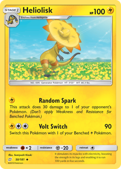 Pokemon Team Up Heliolisk - 50