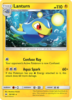 Pokemon Sun & Moon Lanturn - 50