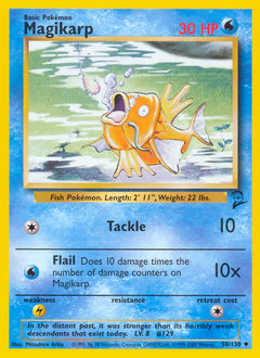 Pokemon Base Set 2 Magikarp - 50