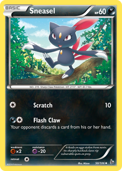 Pokemon Flashfire Sneasel - 50
