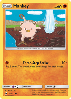 Pokemon Crimson Invasion Mankey - 50