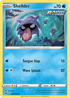 Pokemon Fusion Strike Shellder - 50