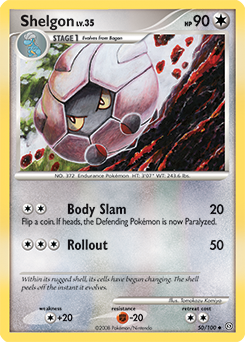 Pokemon Stormfront Shelgon - 50