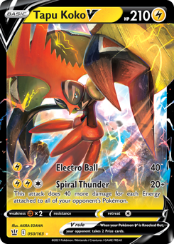 Pokemon Battle Styles Tapu Koko V - 50