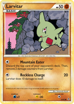 Pokemon HS—Unleashed Larvitar - 50