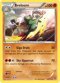 Pokemon Furious Fists Breloom - 50