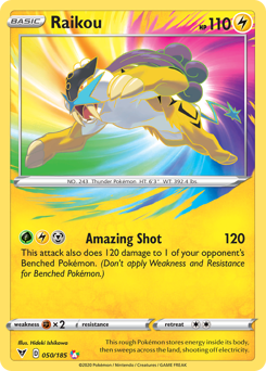 Pokemon Vivid Voltage Raikou - 50