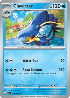 Pokemon Scarlet & Violet Clawitzer - 50