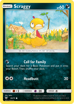 Pokemon Shining Legends Scraggy - 50
