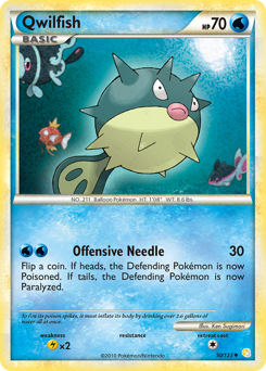 Pokemon HeartGold & SoulSilver Qwilfish - 50