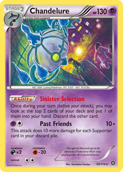 Pokemon Steam Siege Chandelure - 50