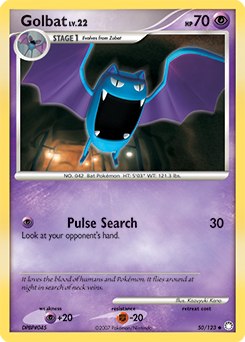 Pokemon Mysterious Treasures Golbat - 50